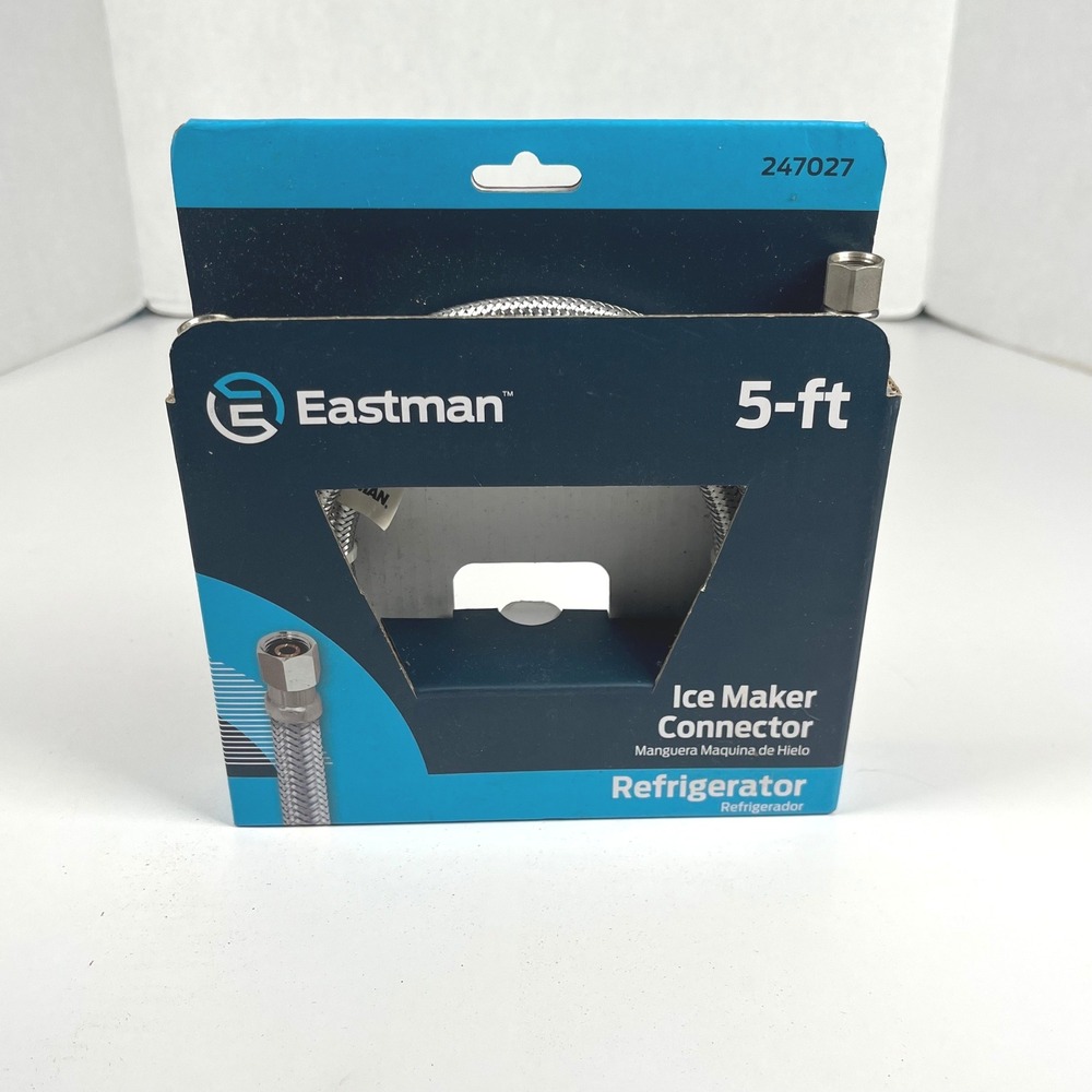 Eastman 5' Stainless Steel Braided Ice Maker Connector Refrigerator 247027 98516